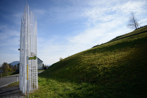 Bregenzer Wälder architektonisch extravagante Bushalte-Stelle von Sou Fujimoto